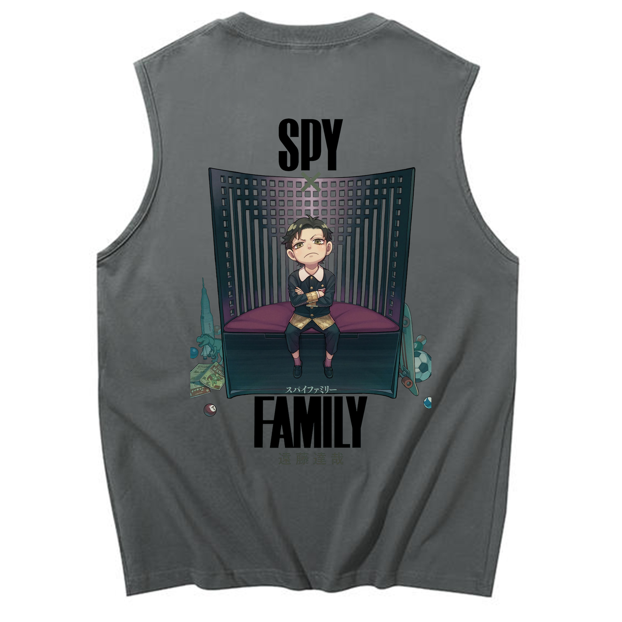 （画像用） SPY×FAMILY间谍家家酒 コットン100％タンクトップ（背面プリント）